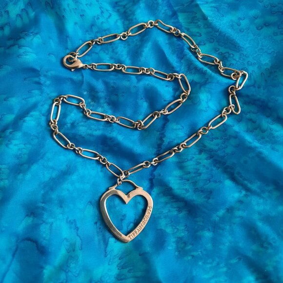 FAUX Tiffany Heart Necklace - Picture 2 of 3